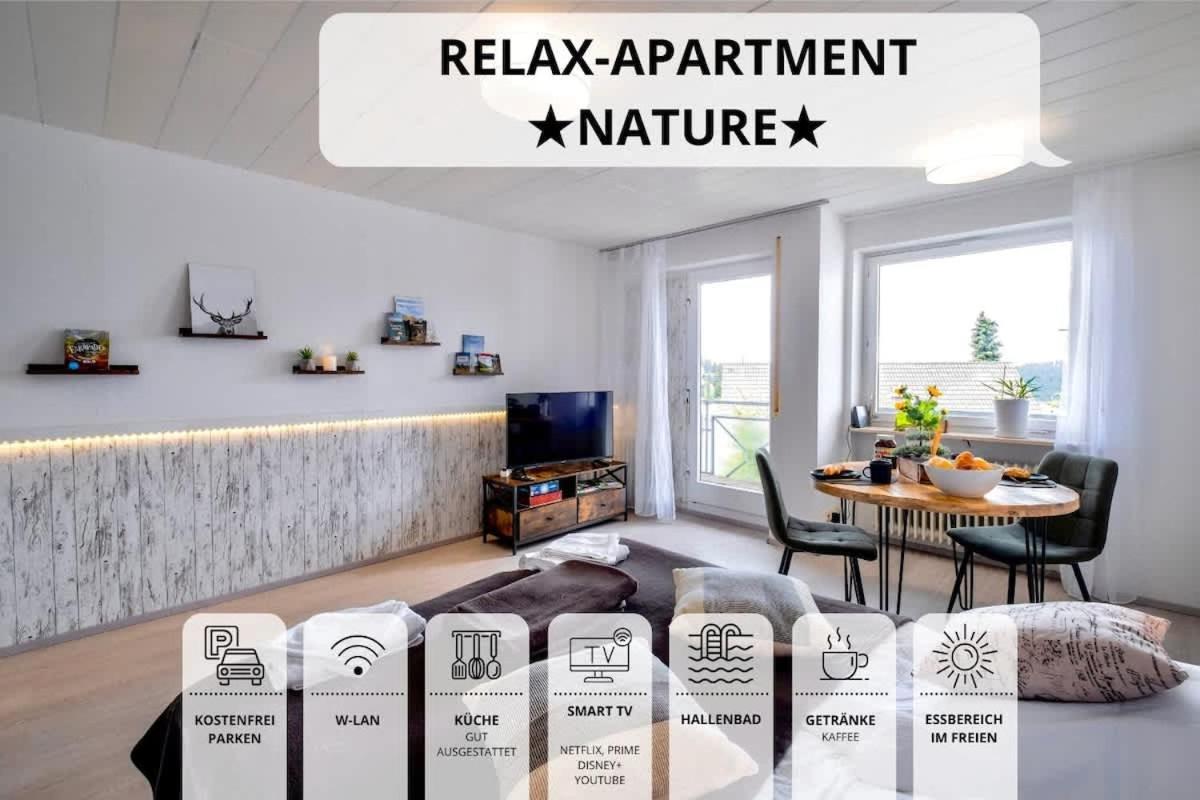 Relaxapartments Black Forest Nature Mit Beheiztem Indoor-Pool Und Sauna - Sonnenbalkon Mit Blick Ins Gruene, Schnelles Internet, Naehe Triberger Wasserfaelle, Fuer Bis Zu 2 Personen Schönwalde 외부 사진